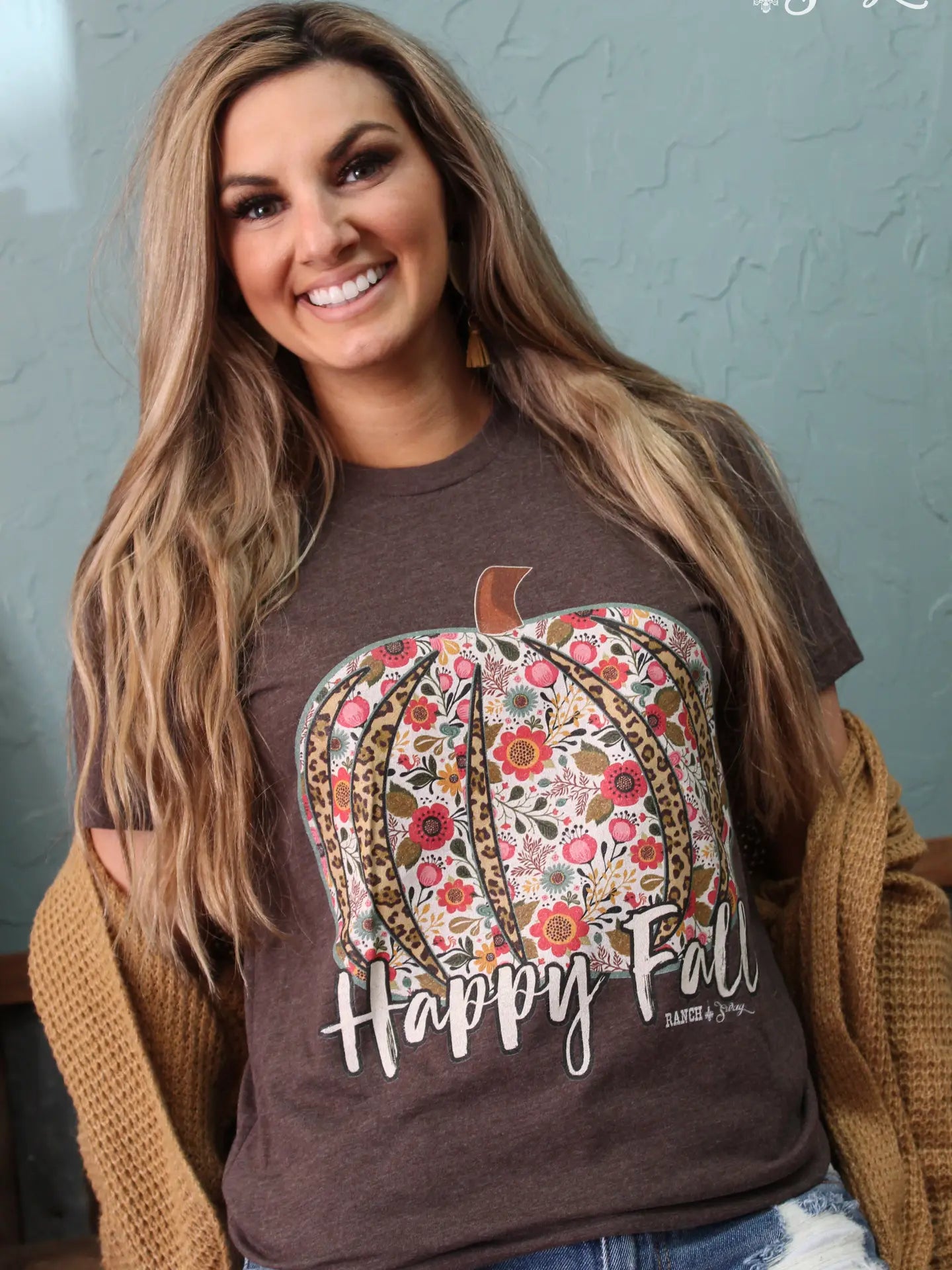 Happy Fall Pumpkin Graphic T-Shirt