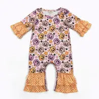 Jack O Lantern Baby Romper Halloween