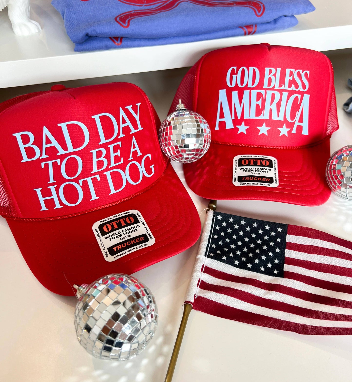 America USA July 4th Trucker Hat