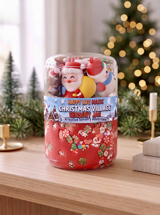 Christmas Village DOUBLE Jar