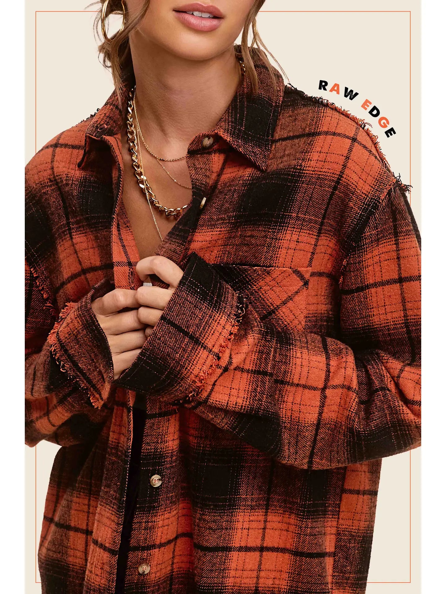Mineral Washed Button Down Soft Fabric Plaid Shirts